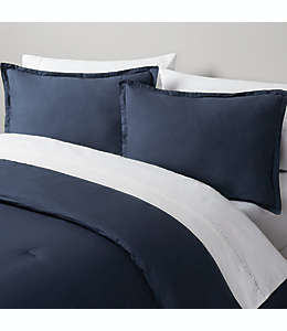 Set de funda para duvet king de algodón Simply Essential™ color azul marino