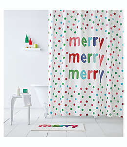 Cortina de baño de poliéster H for Happy™ Merry Merry Merry de 1.82 m