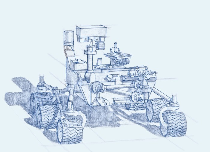 mars rover blueprints