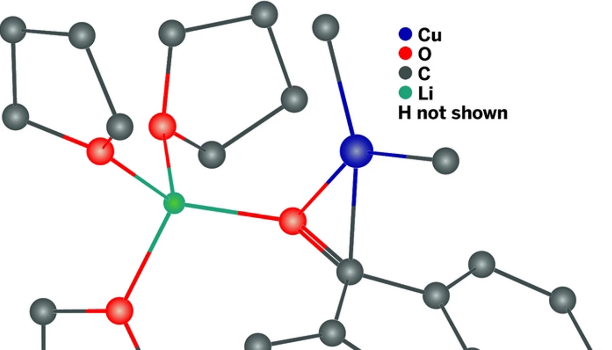 Crystal Structure Of A Cuprate-Carbonyl π-Complex