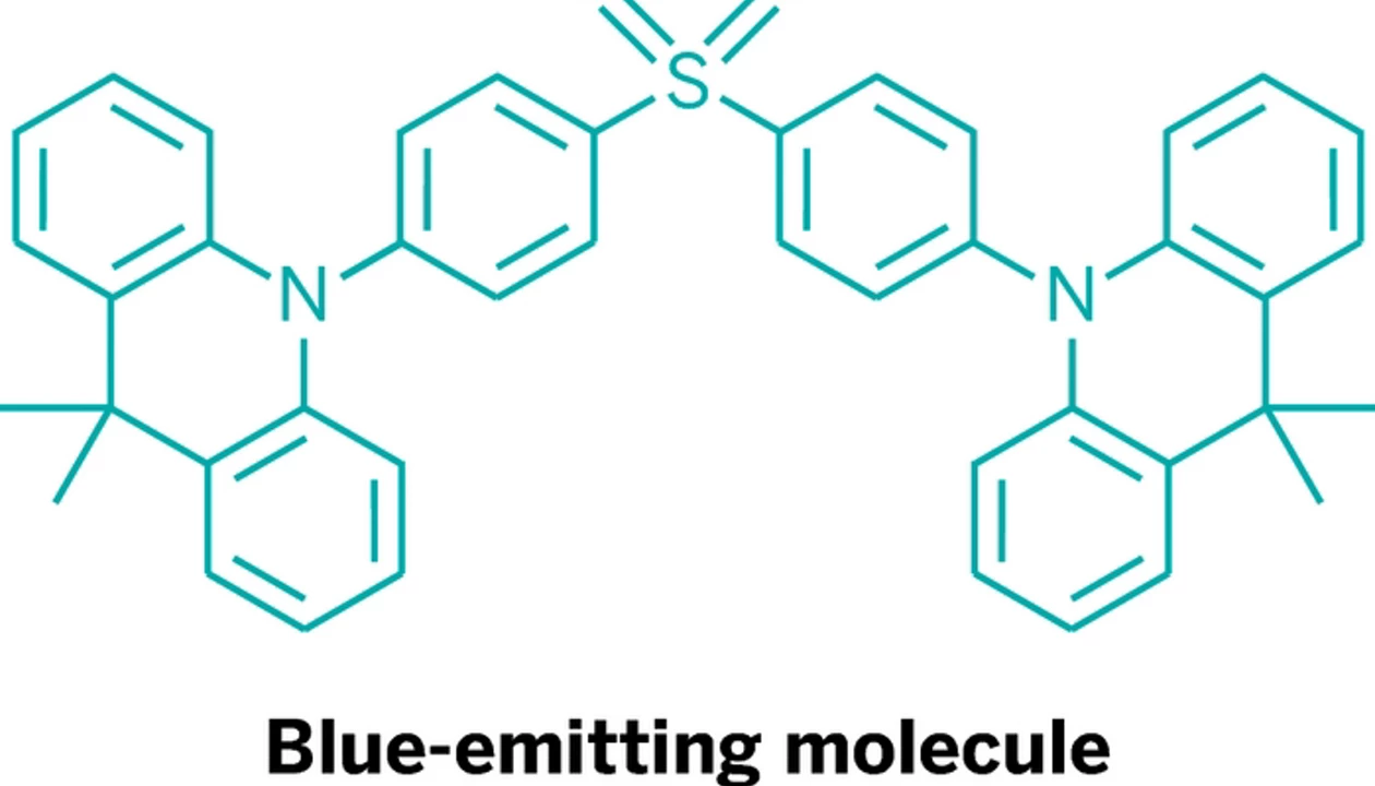 Computations Improve Blue OLED Performance