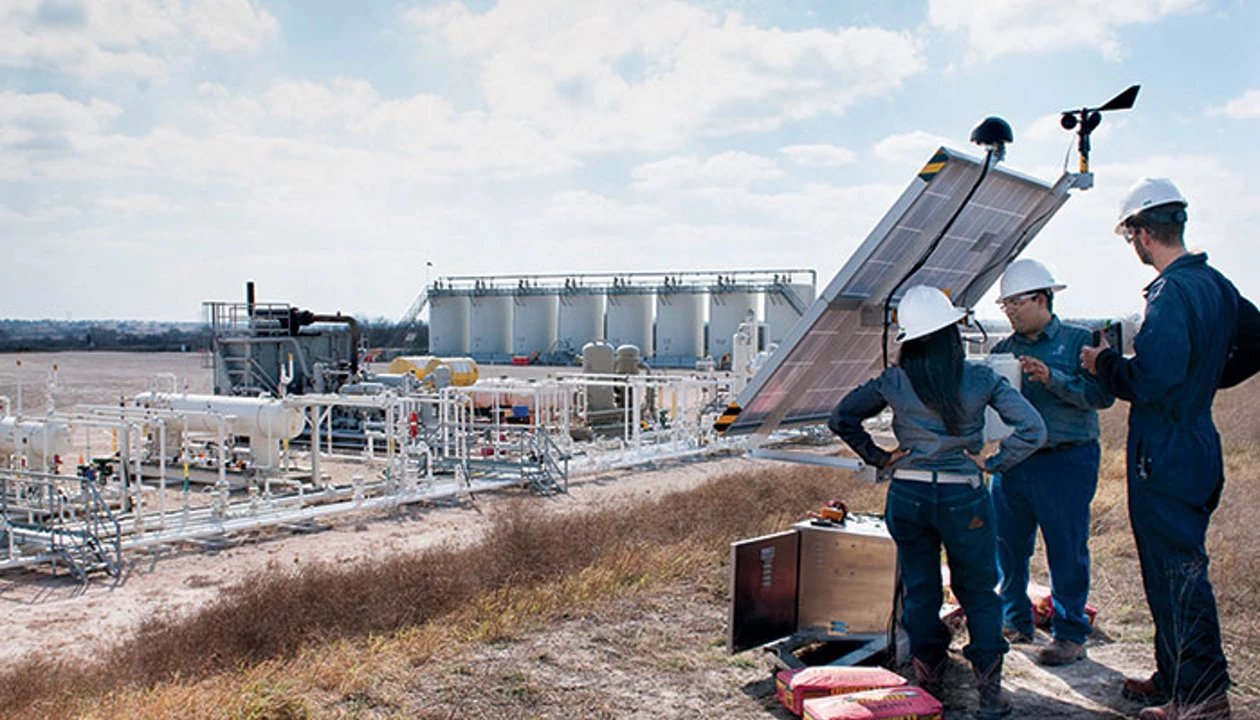 Looking for methane leaks