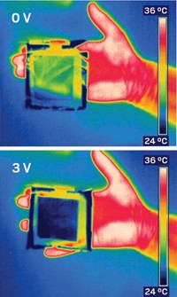 Stretchy diode could add wireless communication capability to skin