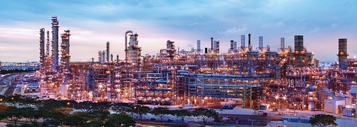 A photo of ExxonMobil's Singapore plant.