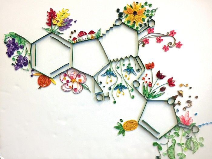 Chemistry class as art gallery