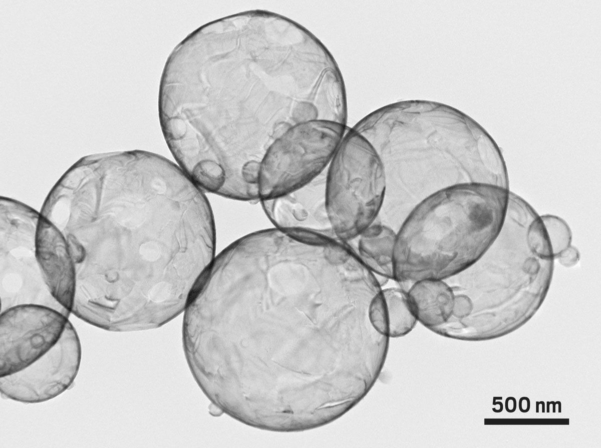 Hollow titanium dioxide nanospheres combat bacteria