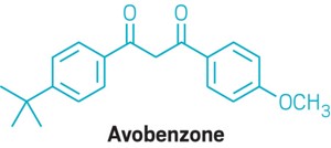 chemical structure of avobenzone