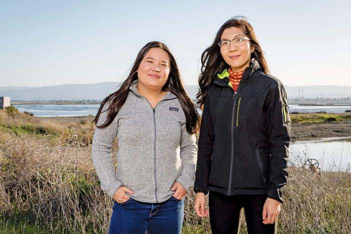 A photo of Miranda Wang (left) and Jeanny Yao.