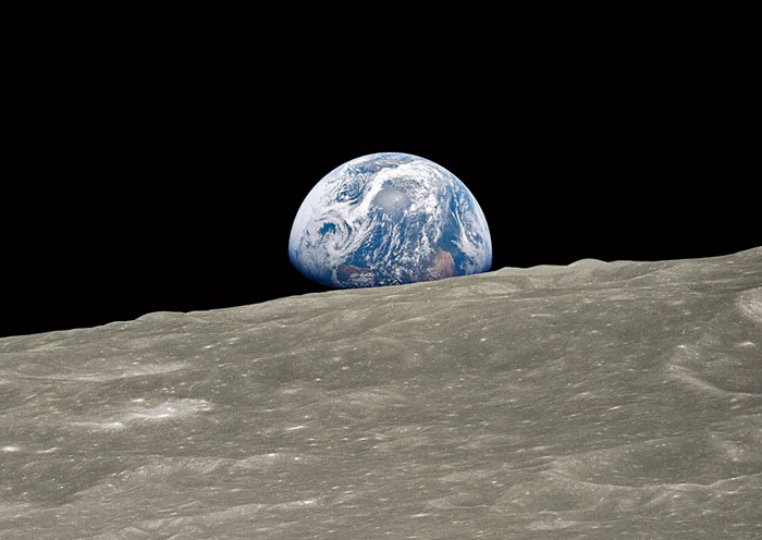 The moon has rust, thanks to the Earth