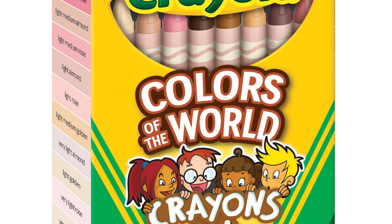 Diverse crayons for coloring diverse scientists