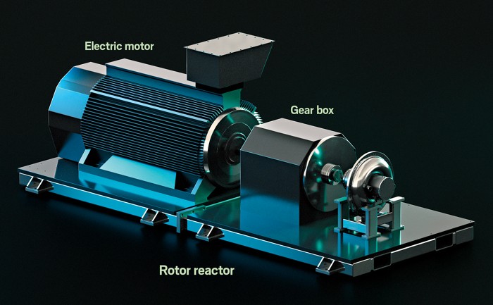 A schematic diagram of Coolbrook's rotor technology.