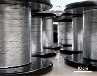 Making conductive graphene yarn in bulk