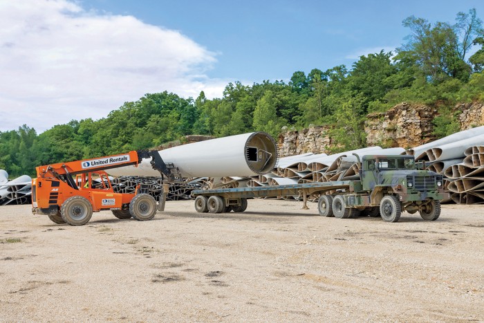 How can companies recycle wind turbine blades?