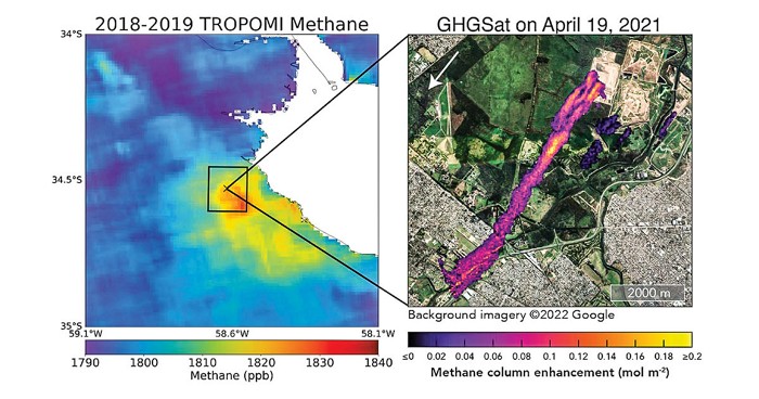 Methane-monitoring satellites spot landfill superemitters