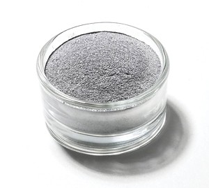 A jar of silvery powder.