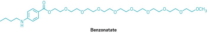 Structure of benzonatate.