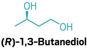 A structure of (R)-1,3-butanediol.