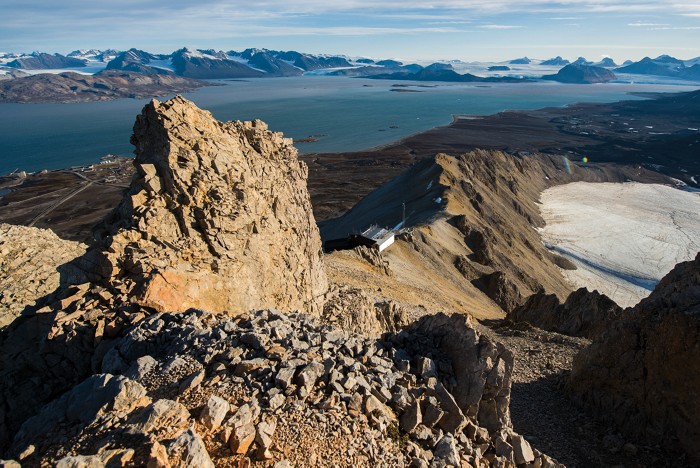 A carbon dioxide–sampling station in a remote region of Norway.