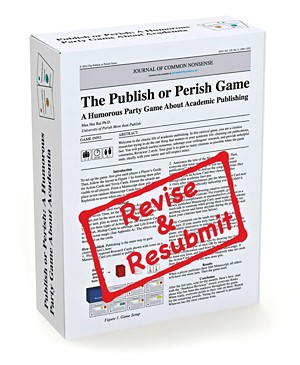 A photo of The Publish or Perish game.