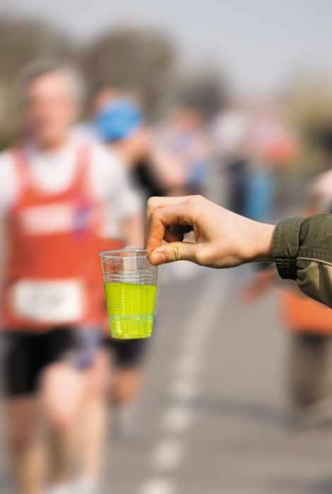 Fitness Woman Drinking Water, Outdoor. Athletic Girl Quenches