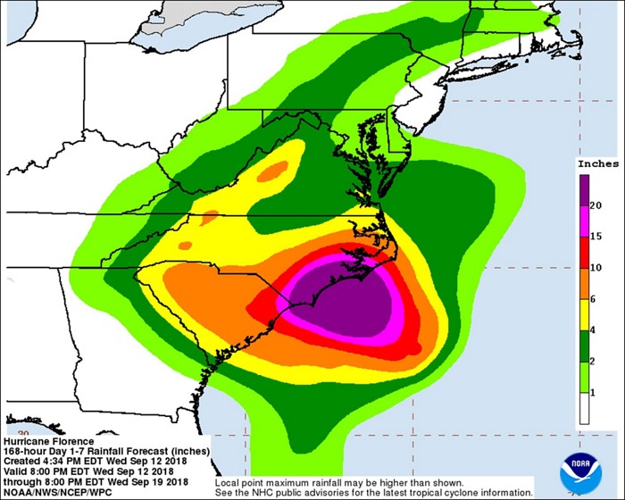 Chemical plants in the Carolinas gird for Hurricane Florence’s fury