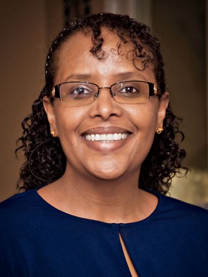 Photo shows a head shot of Asmeret Asefaw Berhe