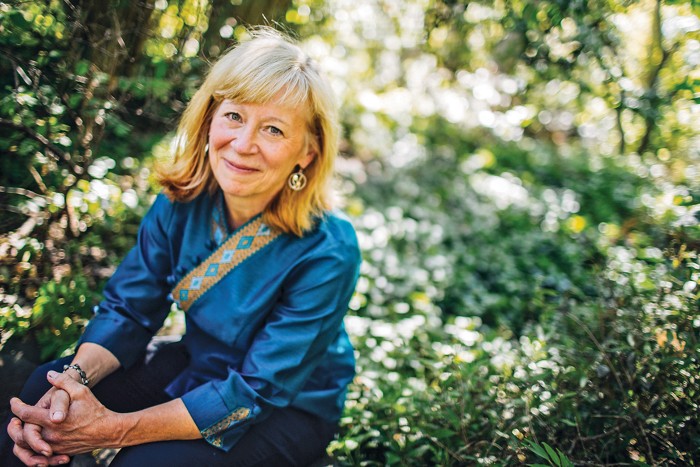 Photo shows Geradline Richmond seated.