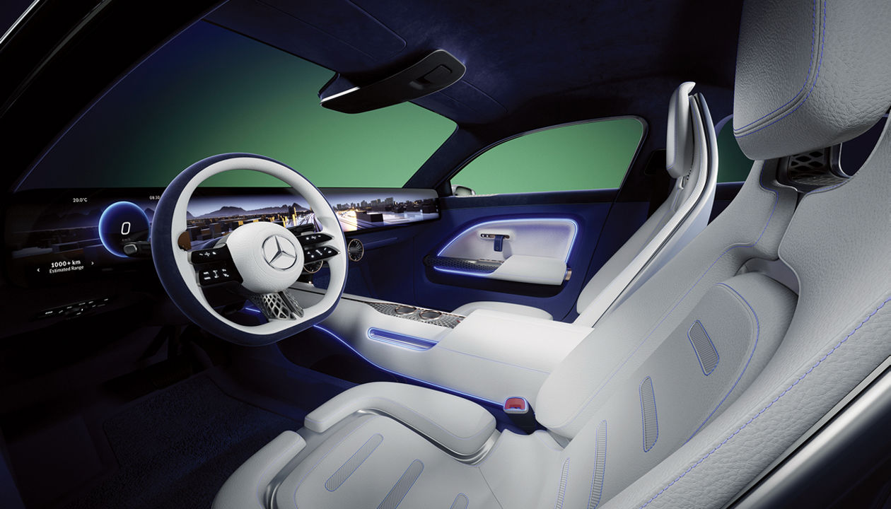 Mercedes interior uses cactus and mushroom leather, biotech silk