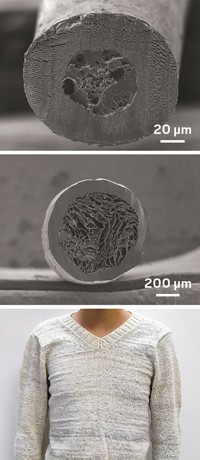 Skin-inspired fabric could keep people much cooler than the air around them