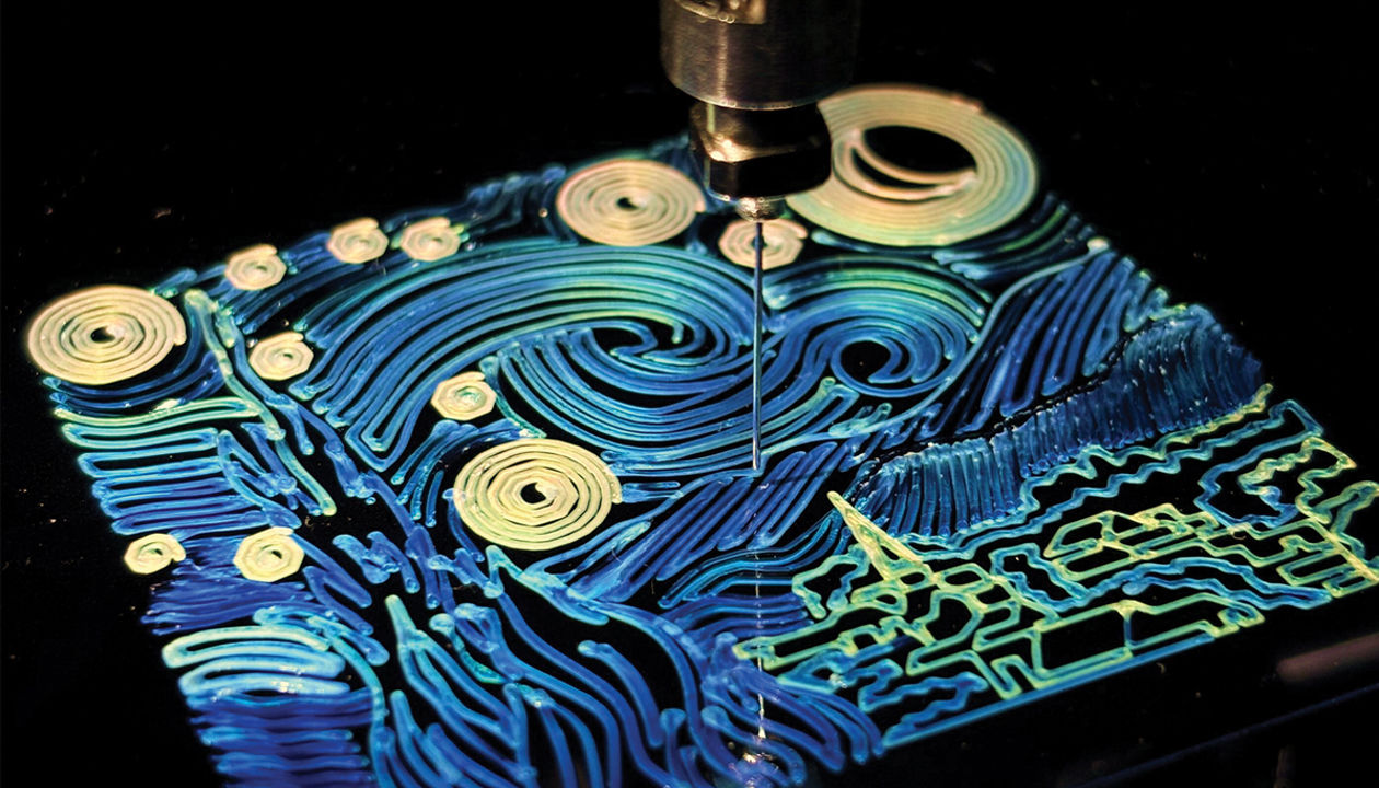 Printable polymer with tunable structural color 