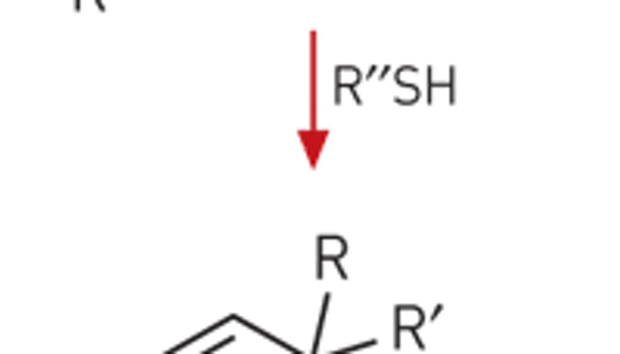 Chemical ligation reaction creates permanent thiol links