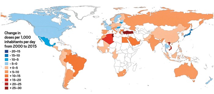 India leads increasing antibiotic consumption