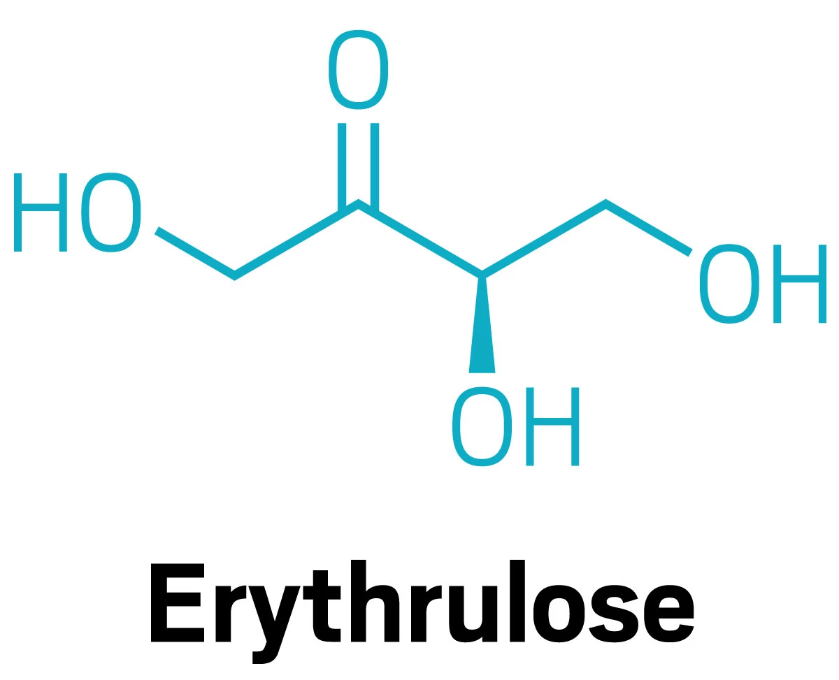 Structure of the erythrulose molecule.