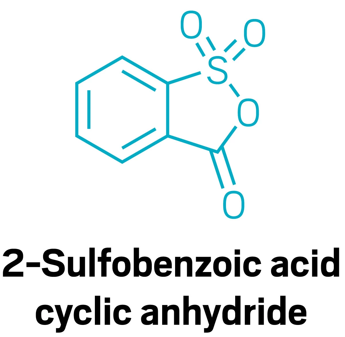 Structure of 2-sulfobenzoic acid cyclic anhydride.