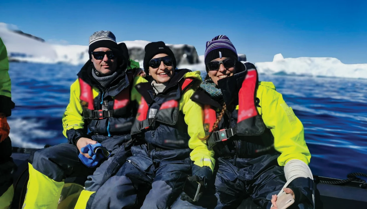 To measure Antarctic pollutants, this researcher took a cruise