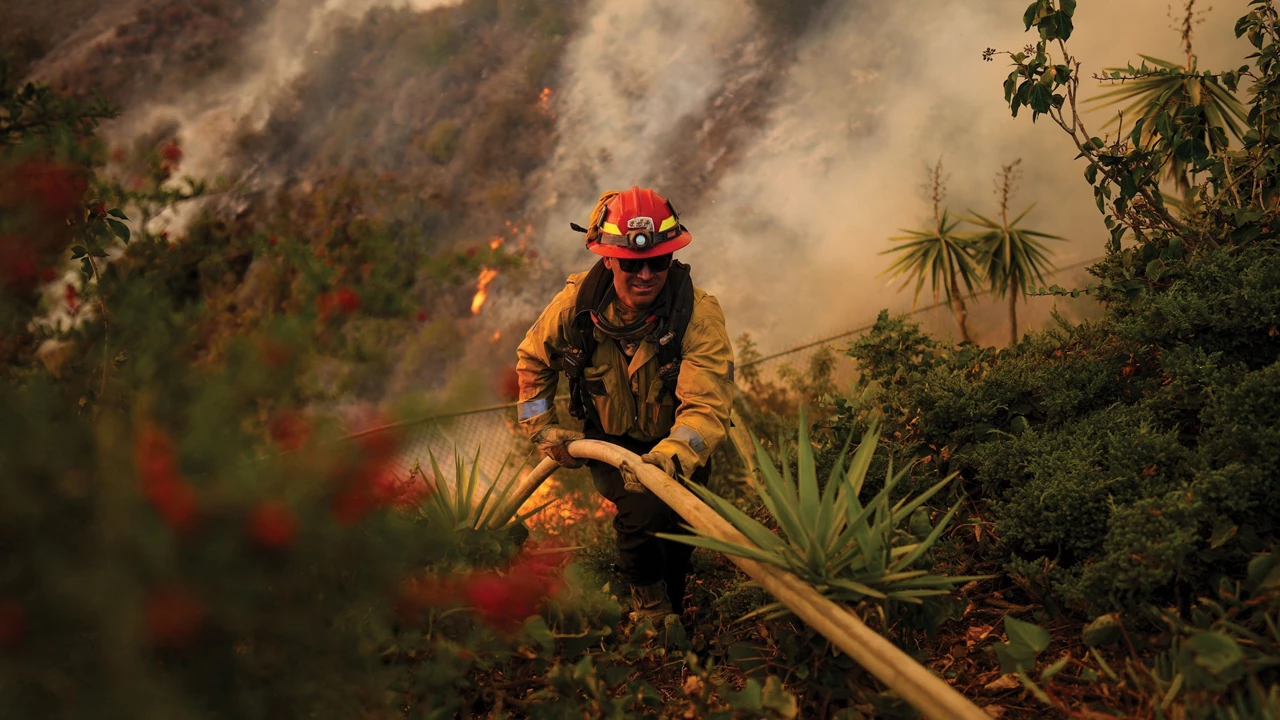 Firefighters wear wristbands to track harmful exposures