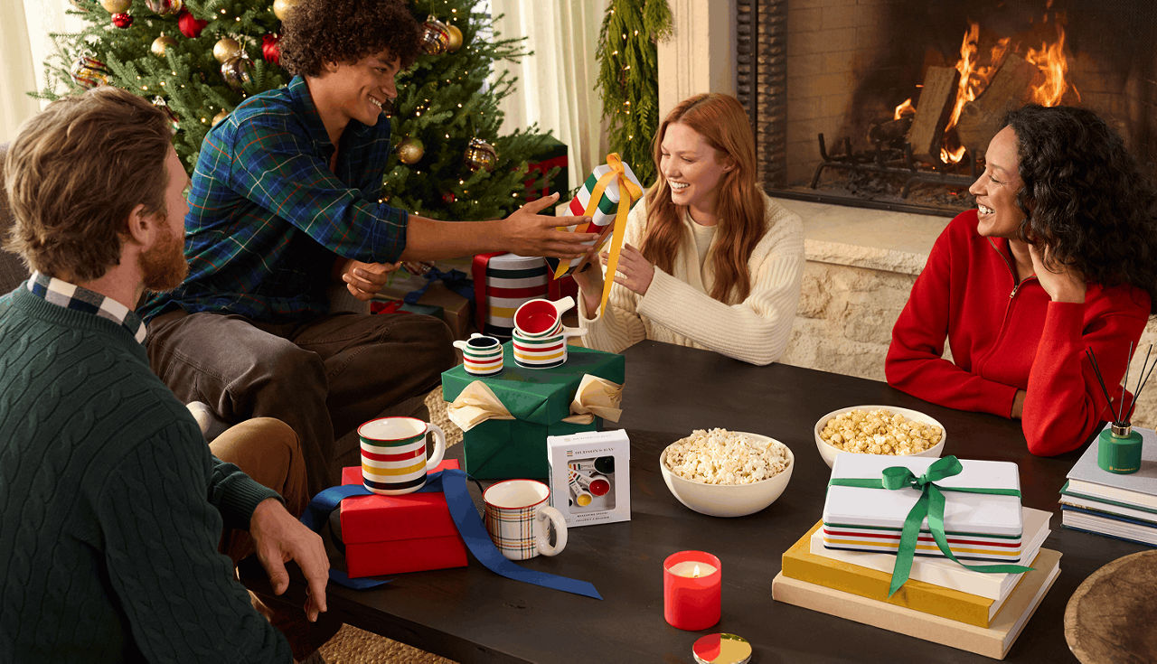 Shop Hudson's Bay Stripes Living Room and gifting products.