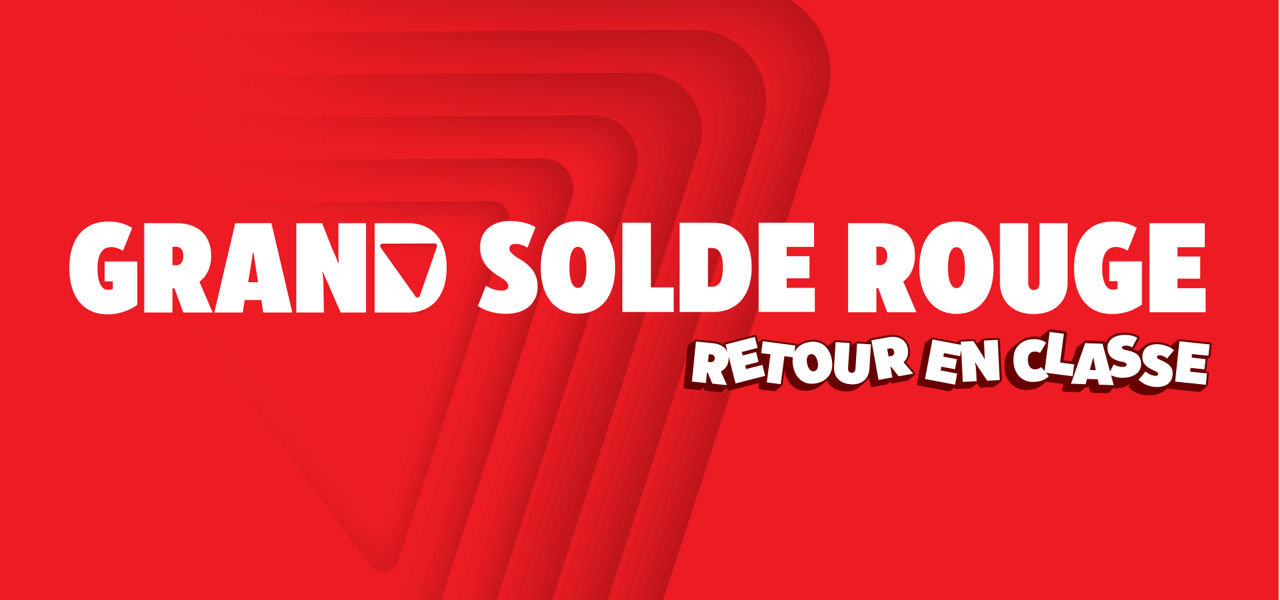 Le Grand Solde Rouge du Retour en classe est terminé 