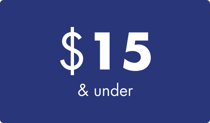 $15 & under price category