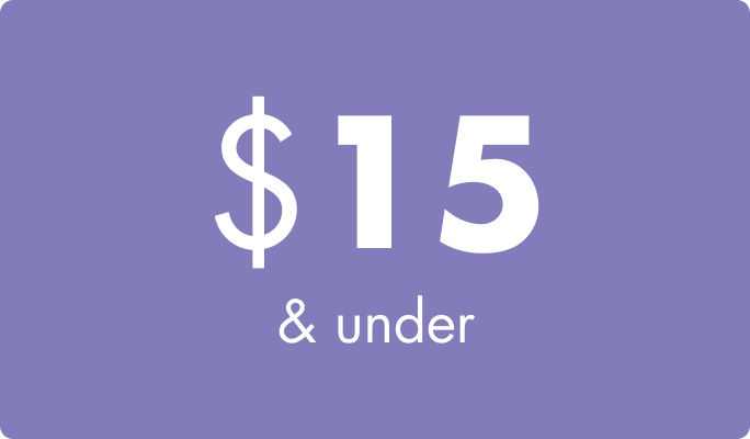 $15 & under price category