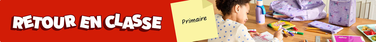 Magasiner tous les essentiels pour la rentrée des classes en primaire.