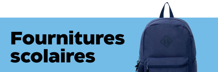 Magasinez des fournitures scolaires pour l’école secondaire.