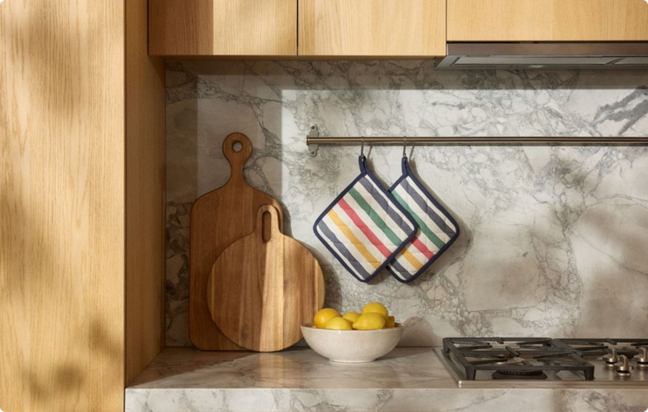 Hudson's Bay Stripes Pot Holder