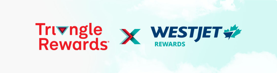 Link your Triangle Rewards and WestJet Rewards accounts to earn CT Money on eligible WestJet purchases.