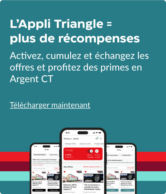 Activez, cumulez et échangez les offres et profitez des primes en Argent CT.