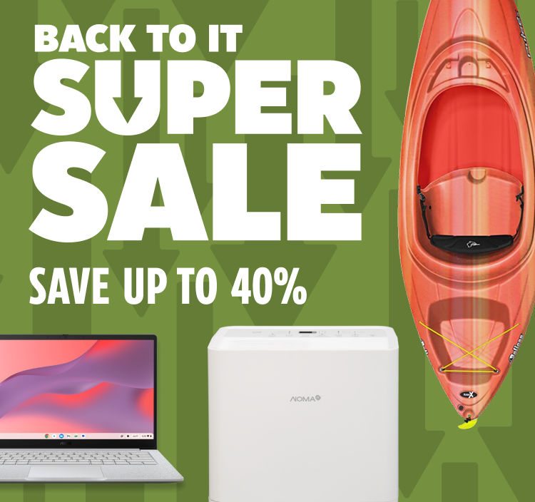 Save up to 40% at the Back to It Super Sale.