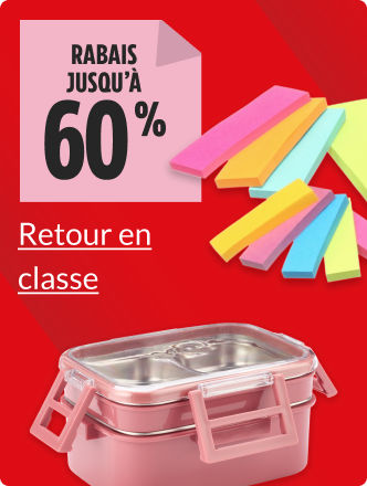 Magasinez des articles pour le Retour en classe maintenant.