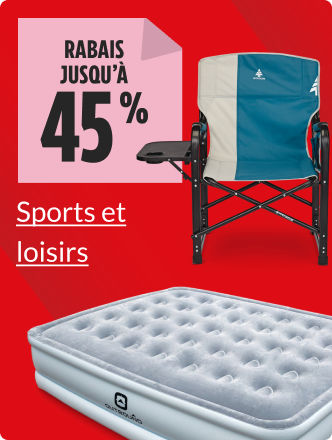 Magasinez des articles de sports et loisirs dès maintenant.