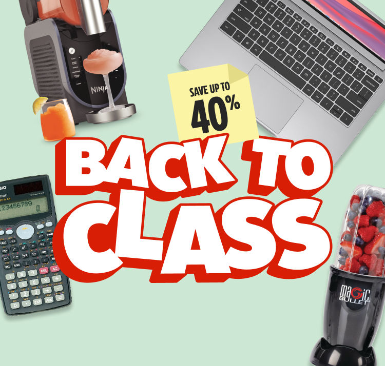 Save up to 40% at the Back to Class sale.