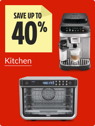 Save up to 40% on Kitchen products now.